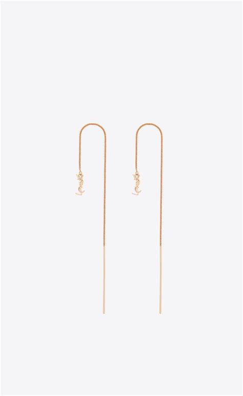 opyum ysl long threader earrings in metal|OPYUM ysl threader earrings in metal .